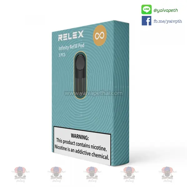 หัวพอตเปล่า RELEX Infinity Refill Pod แบบเติมน้ำยาได้สำหรับ Relx Infinity/Lite/Phantom/This is salts INFY ความจุขนาด 2.5 ml