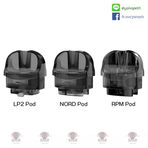 หัวพอต RPM/LP2/NORD ออกแบบมาเป็นพิเศษสำหรับ SMOK Nord 50W มีระบบเติมลมด้านข้างแบบปรับได้สองด้าน เข้ากันได้กับคอยล์ซีรีย์ RPM/LP2/NORD
