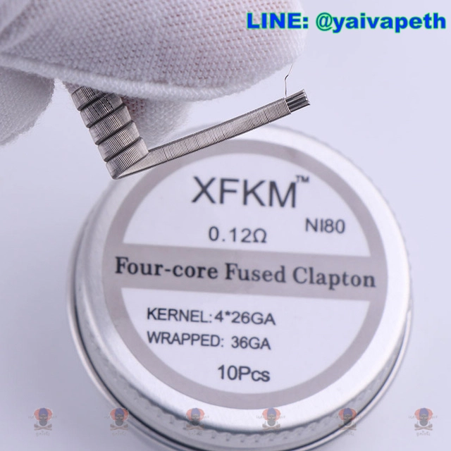 ลวดฟิวแคปตั้น – XFKM NI80 Fused Clapton 4 core 0.12
