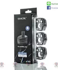SMOK Scar P5 Replacement Empty RPM Pods / 1ชิ้น มีความจุ e-juice 5 มล. ซึ่งใหญ่พอสำหรับการสูบไอที่ยาวนาน และใช้การออกแบบการไหล